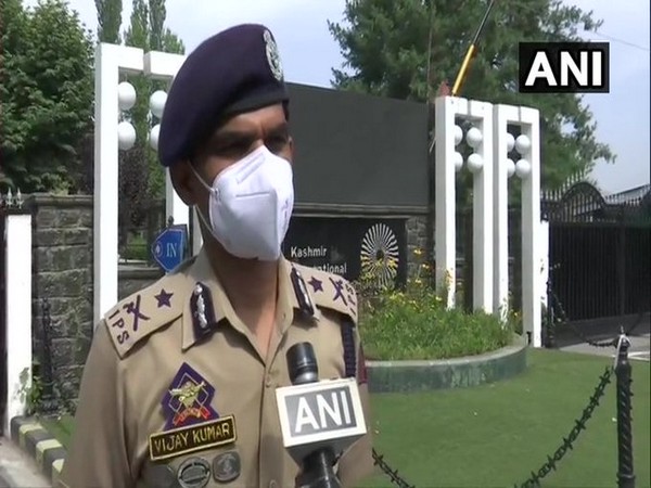 Inspector General of Police (IGP) Kashmir Vijay Kumar speaking to ANI on Thursday. 