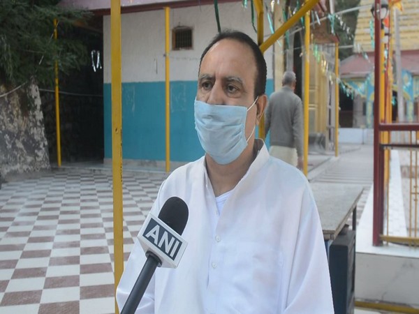 Alok Kumar, Mattan temple's president speaking to ANI on Wednesday. (Photo/ANI)