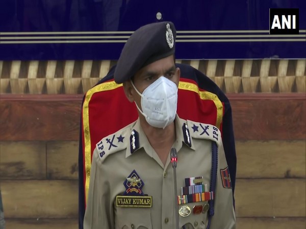 Vijay Kumar, Inspector General of Police (IG) Kashmir on Friday. (Photo/ANI)
