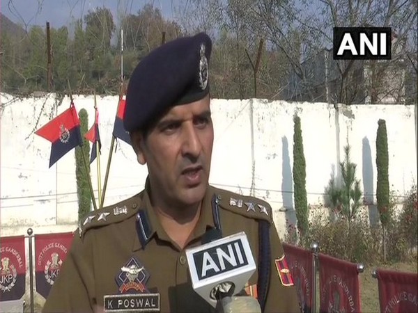 K Poswal, Senior Superintendent of Police Ganderbal speaking to ANI on Monday. Photo/ANI