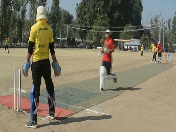 Indian Army, ASEEM organise Women Cricket Tournament in J-K's Anantnag. Photo/ANI