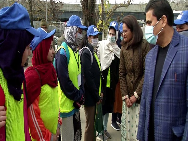ITBP Deputy Inspector General, Aparna Kumar interacts with participant s on International Mountain Day (Photo ANI)