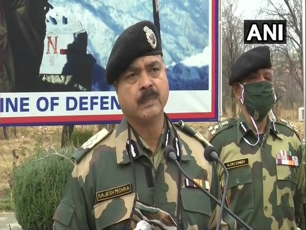   Rajesh Mishra, BSF IG, Kashmir speaking on the recent ceasefire violation by Pakistan. [Photo/ANI]