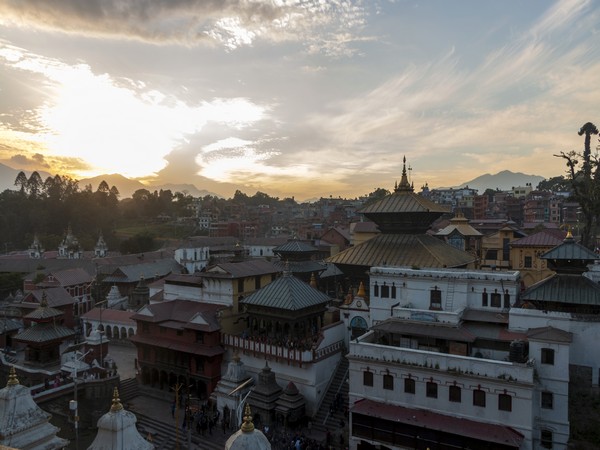 Pashupatinath Temple has reopened while adhering to COVID-19 protocols. Photo/ANI