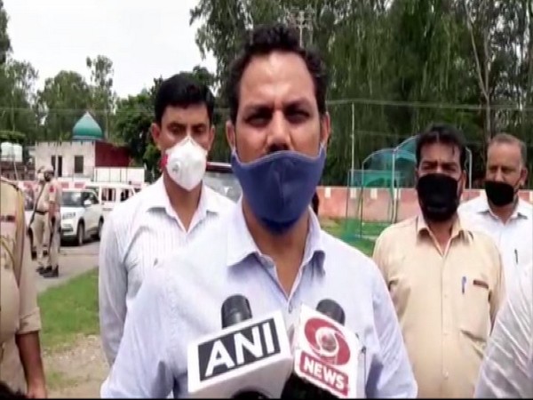 Deputy Commissioner Kathua OP Bhagat speaking to the reporters on Thursday. (Photo/ANI)