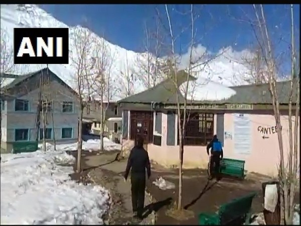 Sanitisation is being done at public places (image/ANI)