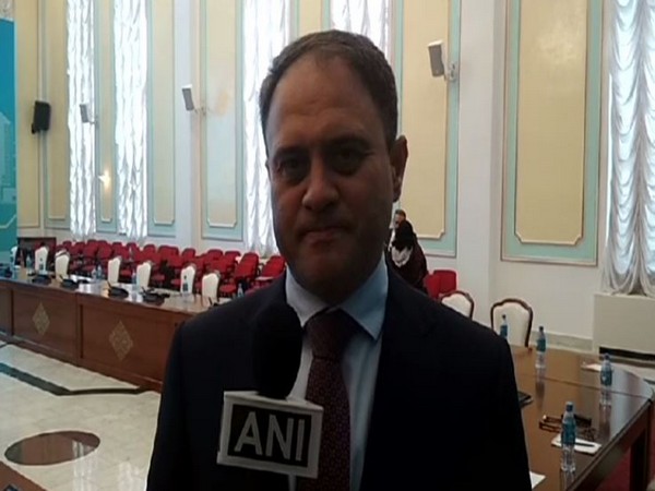 Kazakhstan's deputy foreign minister Roman Vassilenko speaking to ANI in Nur Sultan on Saturday.