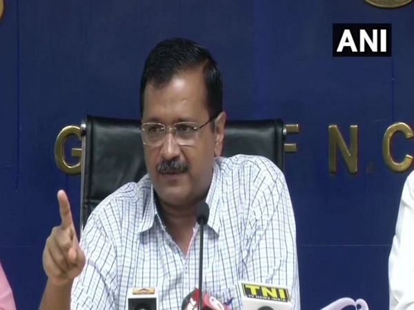 Delhi Chief Minister Arvind Kejriwal addressing a press conference on Tuesday.