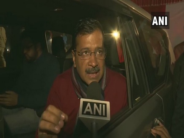 Delhi Chief Minister Arvind Kejriwal addressing a press conference on Friday. Photo/ANI