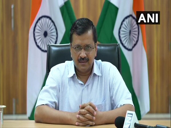 Delhi CM Arvind Kejriwal addressing a press conference in New Delhi on Monday.