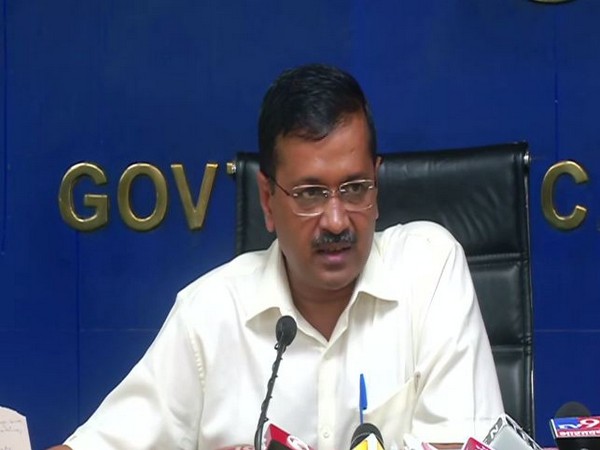 Chief Minister Arvind Kejriwal addressing a press conference in Delhi on Monday. Photo/ANI