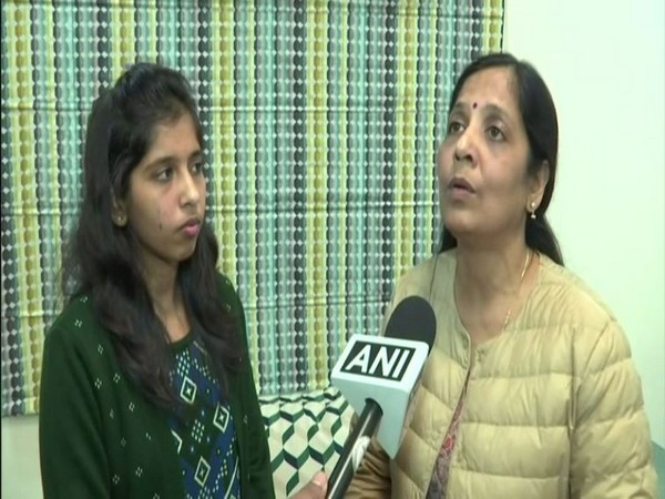 Sunita Kejriwal, wife of Delhi Chief Minister Arvind Kejriwal, speaking to ANI in New Delhi on Tuesday. Photo/ANI