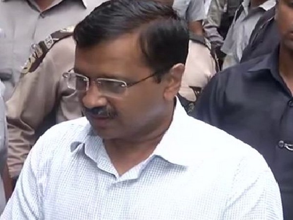 Arvind Kejriwal speaking to the media in New Delhi on Saturday. Photo/ANI