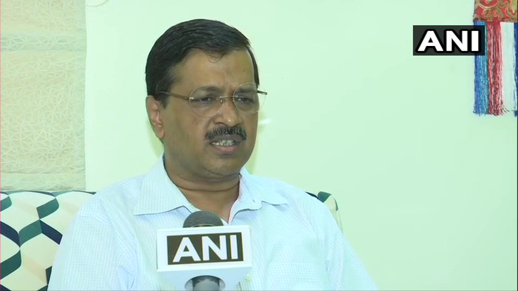 Delhi chief minister Arvind Kejriwal speaking to ANI on Friday.