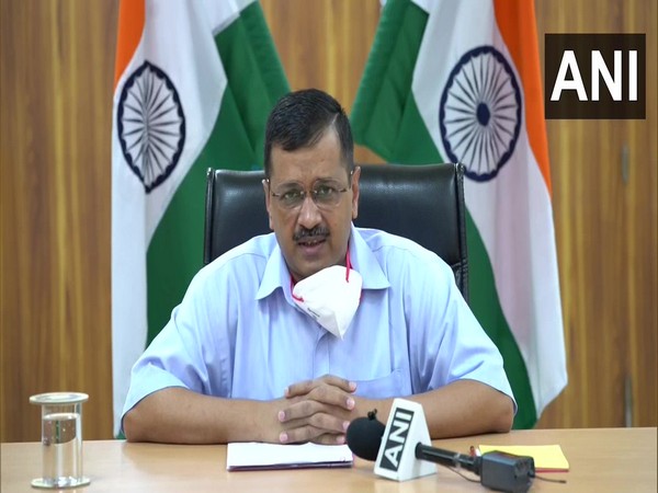 Delhi CM Arvind Kejriwal addressing a video conference in New Delhi on Monday. Photo/ANI