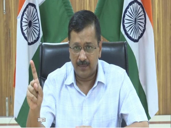 Delhi Chief Minister Arvind Kejriwal addressing press conference on Thursday. Photo/ANI
