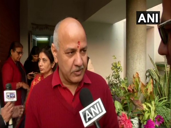 Delhi Deputy Chief Minister Manish Sisodia speaking to ANI in New Delhi on Tuesday.