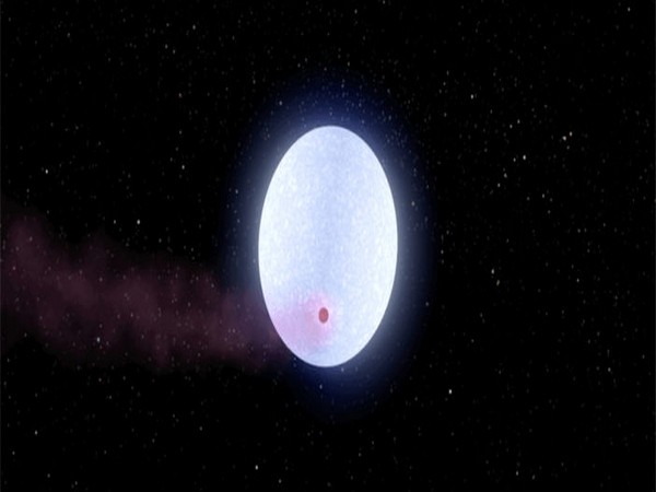 Artist's impression of KELT-9b, the hottest planet known, and its escaping atmosphere. [NASA/JPL-Caltech]