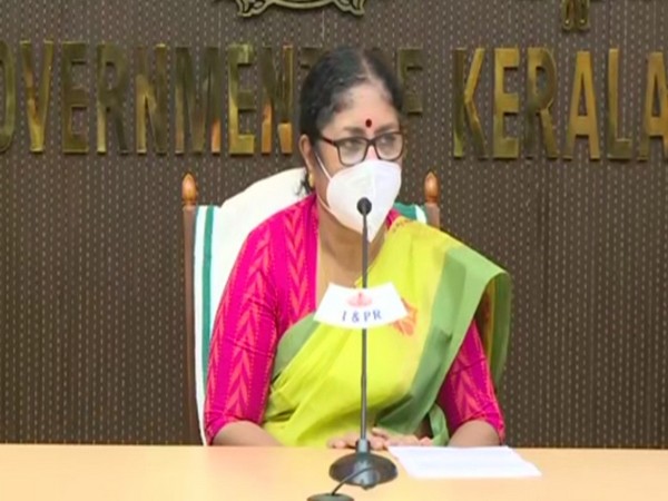 Kerala Higher Education Minister R Bindu addressing a press meet (Photo/ANI)