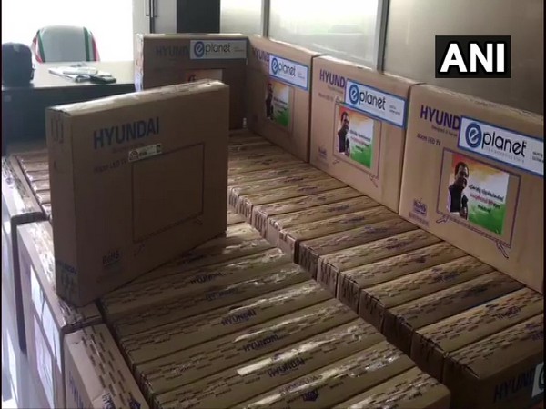 Congress leader Rahul Gandhi provides 175 smart televisions for online study of Wayanad tribal students on Wednesday. (Photo/ANI)