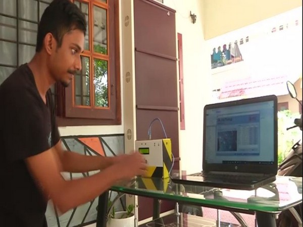 An engineering student in Kochi has invented the 'AutoTemp Camera Integration' on Monday. (Photo/ANI)