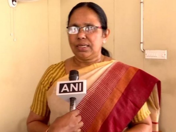 Kerala Health Minister KK Shailaja speaking to ANI on Wednesday. Photo/ANI