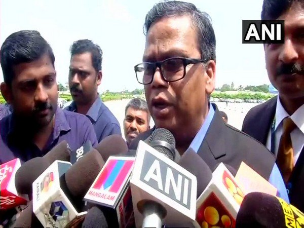 Kerala DGP Loknath Behara speaking to media.