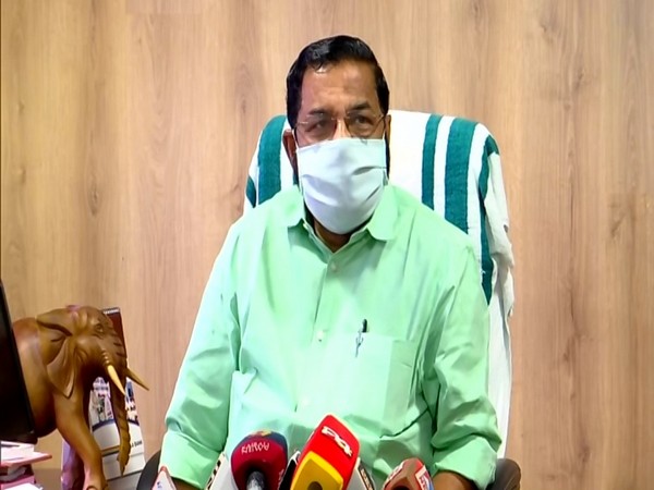 Kerala Tourism Minister Kadakampally Surendran speaking to reporters on Saturday. Photo/ANI
