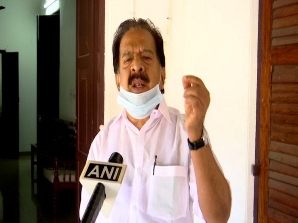 Kerala opposition leader Ramesh Chennithala speaking to ANI in Thiruvananthapuram on Tuesday. Photo/ANI