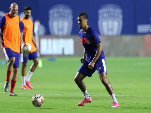 NorthEast United forward Kwesi Appiah (Photo/ ISL)