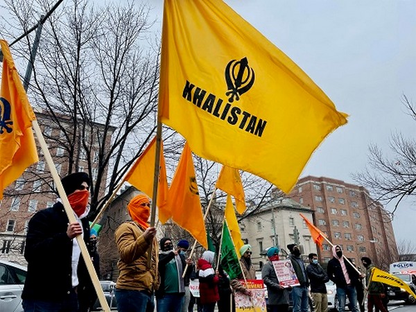 Khalistani separatists along with others were seen in support of farmers outside the Indian embassy in Washington DC on Tuesday.