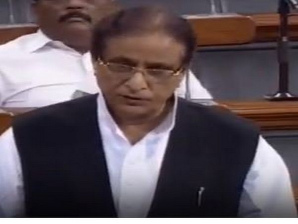 SP MP Azam Khan speaking in Lok Sabha on Monday.