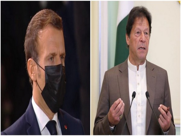 French President Emmanuel Macron and Pakistan prime Minister Imran Khan