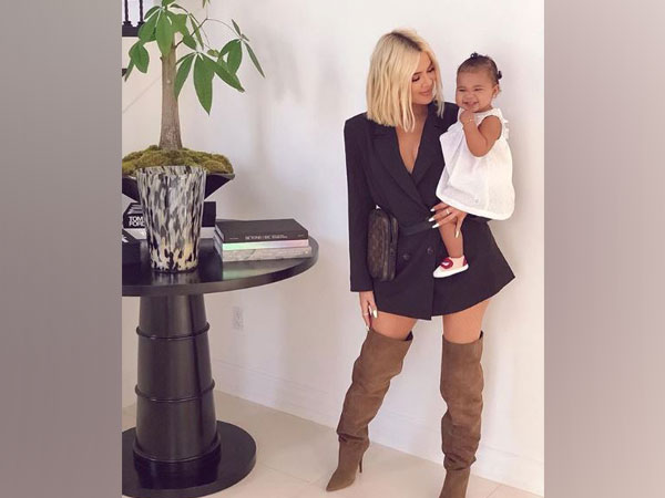 Khloe Kardashian with her daughter True Thompson, image courtesy: Instagarm 