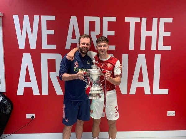 Kieran Tierney with Chris Morgan (Photo/Kieran Tierney Twitter)