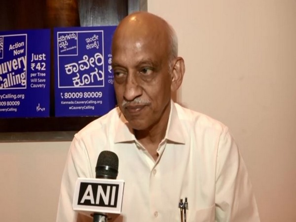 Former ISRO chairman AS Kiran Kumar in conversation with ANI on Saturday. Photo/ANI