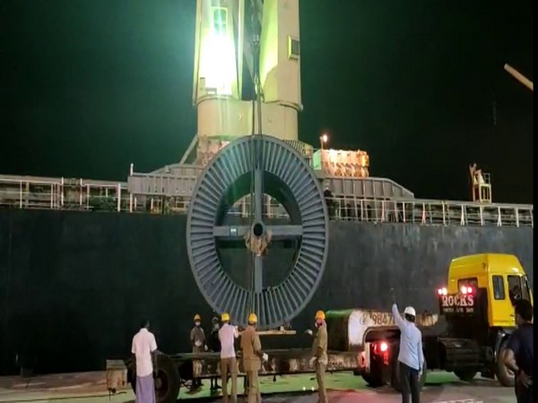Visual from cargo handling at Kochi Port. Photo/ANI