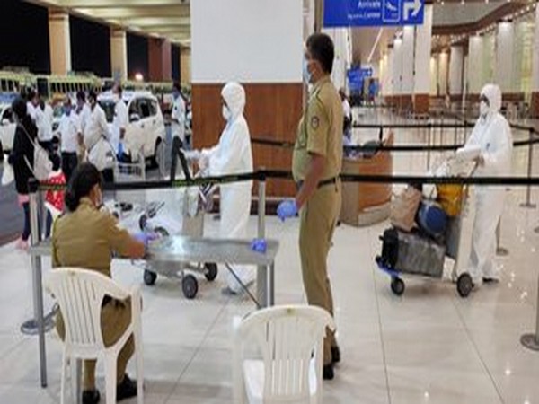 One of the 143 Indian nationals that arrived at the Cochin International Airport from Dammam, Saudi Arabia on Tuesday.