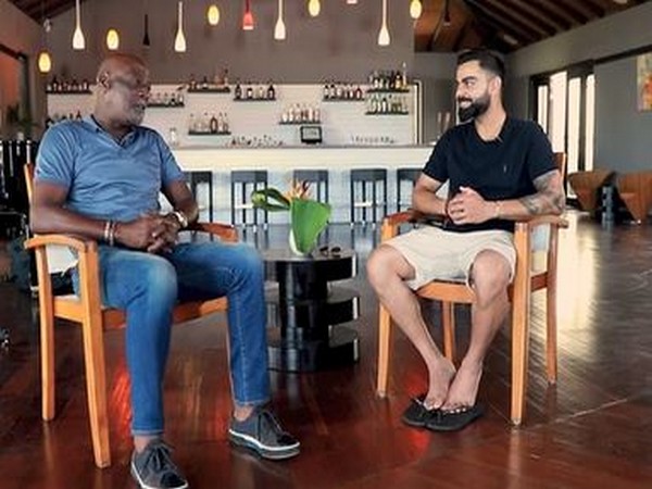 Former West Indies player Viv Richards (left) and India captain Virat Kohli (right) (Photo/ BCCI)