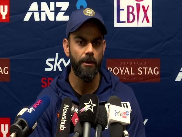 Indian skipper Virat Kohli speaking at a press conference in Wellington on Monday.