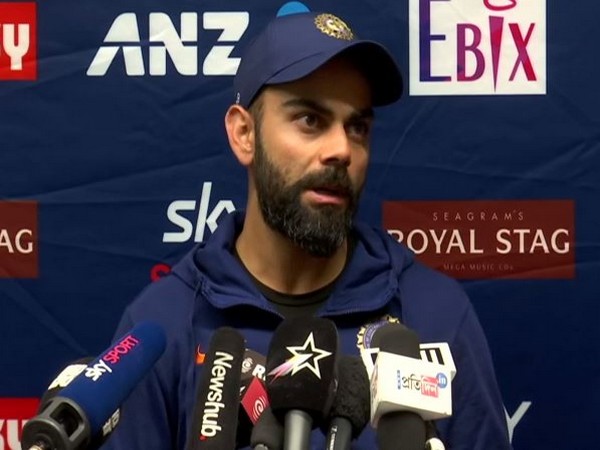 Indian skipper Virat Kohli speaking at a press conference in Wellington on Monday.