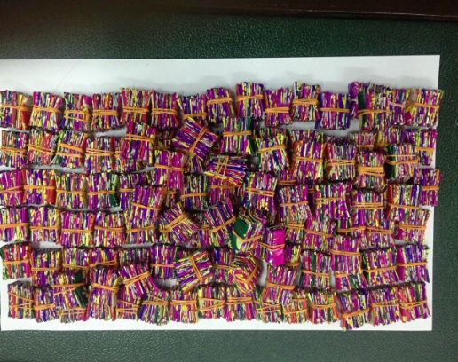 Narcotics team of Detective Department (DD) confiscated 460 grams of heroin in Kolkata. [Photo/ANI]