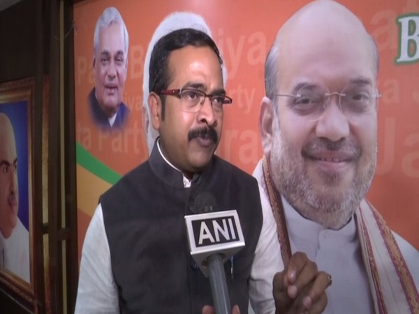 BJP spokesperson Krishna Sagar Rao talking to ANI on Tuesday. Photo/ANI