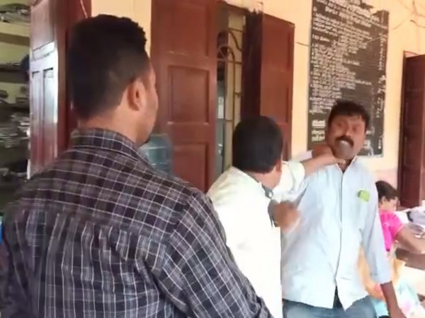 A visual from the purported video of the incident. Photo/ANI