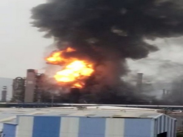 Visual of fire at HPCL