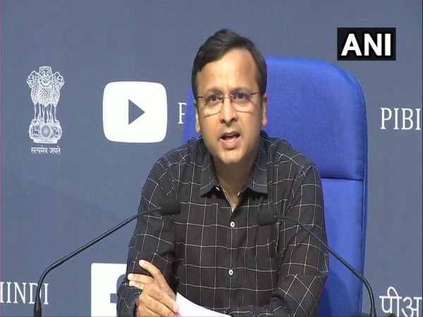 Lav Aggrawal, Joint Secretary, Ministry of Health and Family Welfare, speaking at a press conference on Sunday. Photo/ANI