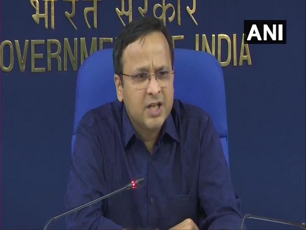 Lav Agarwal, Joint Secretary, Union Health and Family Welfare Ministry, during a press briefing in New Delhi on Tuesday. Photo/ANI