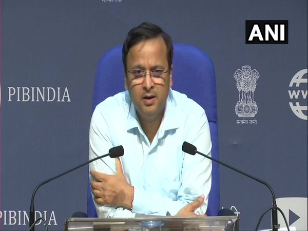 Lav Aggarwal, Joint Secretary, Health and Family Welfare, speaking at a press conference in New Delhi on Tuesday. Photo/ANI