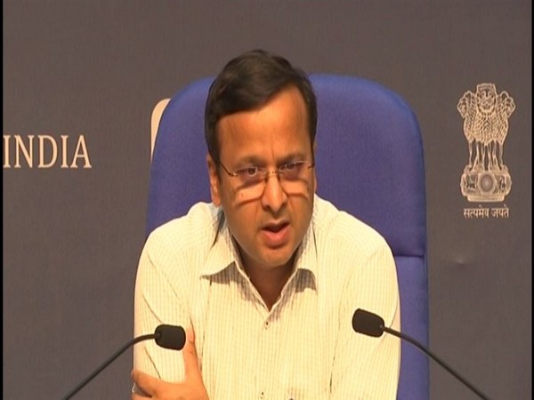 Joint Secretary, Health and Family Welfare, Lav Agarwal speaking at a press conference in New Delhi on Thursday. Photo/ANI