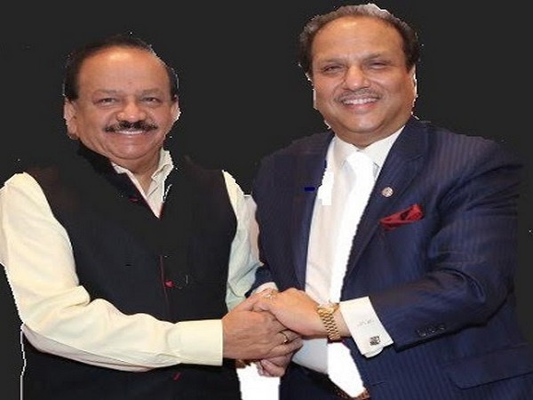 Dr Harshvardhan - the Union Minister of Health and Family Welfare and past international President Lion Dr Naresh Aggarwal, Lions Clubs International (LCI) - the world's biggest service association